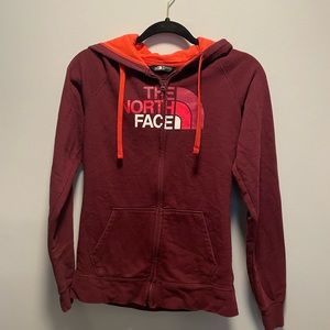 The North Face zip up hoodie. Size s